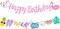 Pool Birthday Party Banners 2Pcs Swimming Pool Party Cutout Banners Glitter Pink Hawaii Pool Party Garlands Baby Shower Decorations Hello Summer Pool Supplies for Girls